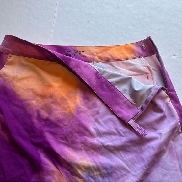 Nike Golf Women's Purple and Orange Skirt Lined, 4 pockets Dri-fit Size 10 - Picture 4 of 6